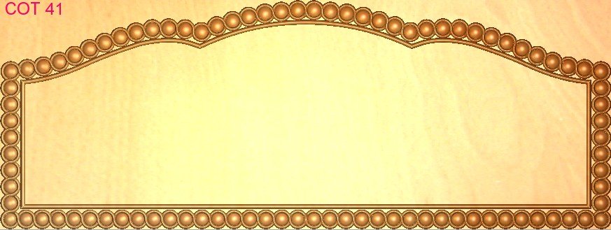 COT DESIGNS - COT-41 Elegant Decorative Frame Border 3D Relief Model